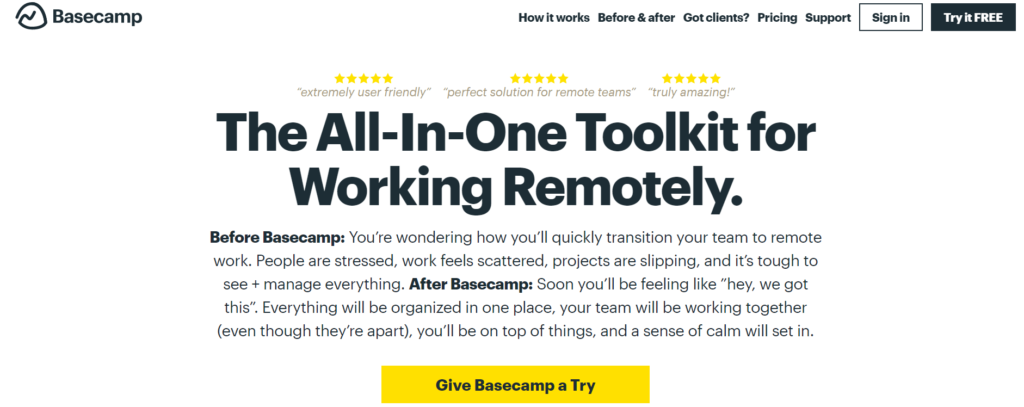 Basecamp is a common program